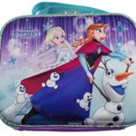 Disney Frozen Lunch Box Featuring 3D ELSA, ANNA and OLAF with SNOW BABIES Graphic – Pink/Turquoise/Multi-Colored