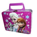 Disney Frozen Elsa, Anna & Olaf Small Purple Tin Lunch Box