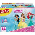 Glad Disney Princess Lunch Food Storage Containers Variety Pack, 14 pc
