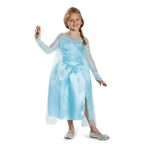 Disney’s Frozen Elsa Snow Queen Gown Classic Girls Costume, X-Small/3T-4T