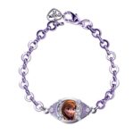 CHARM IT! Disney Frozen Anna Portrait Lavendar Link Bracelet