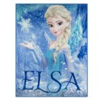 Disney’s Frozen Silk Touch Elsa Palace Throw Blanket  40″x50″