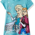 Disney Girls’ Frozen Short Sleeve Tee Shirt
