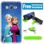 [Ashely Cases] For Samsung Galaxy J7 (2015 Released) Cover Case Skin with Flexible Phone Stand – Disney Frozen Elsa Anna