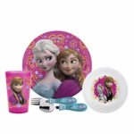 Zak Designs FZNC-5480-AMZ Disney Frozen Dinnerware Sets, 5 Piece Girl 5pc