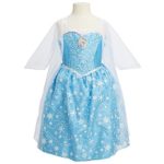 Disney Frozen Elsa Musical Light Up Little Girls Dress, Size 7-8