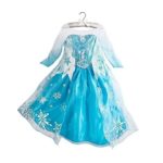 Buy Home Queen Elsa Snow Snowflake Dress Costume Cosplay (2T(100cm))