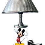 JS Mickey Mouse Lamp with Chrome Colored Shade