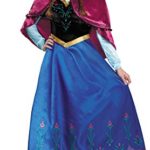 Daily Proposal AA2 Adult Anna Winter Dress Disney Frozen Disguise Halloween Costume PXS-PXL USA (P-Small)