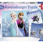 Ravensburger Disney Frozen Winter Adventures Puzzle Box 3 x 49-Piece Jigsaw Puzzles for Kids – Every Piece is Unique, Pieces Fit Together Perfectly