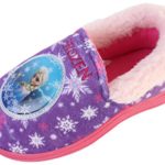 Joah Store Slippers for Girls Disney Frozen Elsa Warm Fur Comfort Indoor Shoes