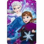 Disney Frozen Princess Elsa Anna Kids Soft Fleece Blanket 100 X 150 cm (Turquoise)