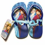 Frozen Disney Princess Girls’ Flip-Flop Sandal – Blue for Summer/Beach/Water/Outdoor Wear Toddler Sizes
