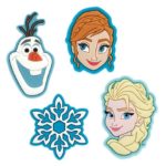 Disney Parks Frozen Magic Band Bandits Set of 4 Charms Elsa Anna Olaf Snowflake