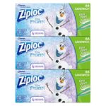 Ziploc Brand Sandwich Bags Featuring Disney Frozen Designs, 66 ct, 3 Pack