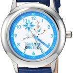 Disney Boy’s Frozen Olaf’ Quartz Stainless Steel Casual Watch, Color:Blue (Model: WDS000194)