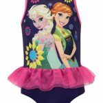 Disney Girls Frozen Swimsuit Blue