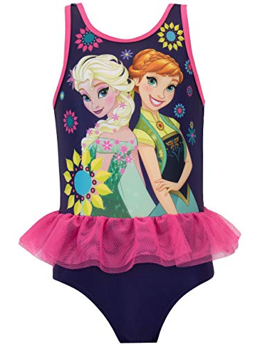 Disney Girls Frozen Swimsuit Blue