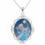 Disney Frozen Elsa Pendant W/Star & Chain. GIFT BOX