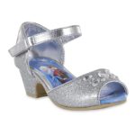 Disney Girls’ Frozen Mary Jane Shoe Silver
