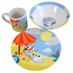 Disney Frozen Olaf Chillin In The Sunshine Ceramic 3-piece Dinnerware Set – Plate, Bowl and Mug