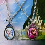 HER Accessories Frozen Best Friends Necklaces – Elsa & Anna Pendant Necklace Set of 2