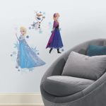 RoomMates Disney Frozen Anna, Elsa, and Olaf Peel and Stick Giant Wall Decals