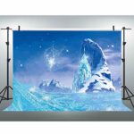 VVM Frozen Backdrop Glacier Snowflake Photography Background Children’s Theme Birthday Party Decoration Customized Video Photo Studio Props 10x7ft GYVV680