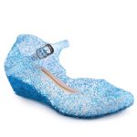 CQDY Blue Girl’s Princess Shoes Cinderella Elsa Frozen Toddler Cosplay Dancing Show Shoes(Toddler/Little Kid)