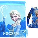 Disney Frozen Elsa The Queen 1 Blue Drawstring Bag and 1 Blue Lanyard