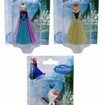 Disney Frozen Triple Pack of Figures Cake Toppers Includes Elsa, Anna and Olaf
