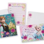 Disney Frozen Thank You Post Cards And Invitations Cards with Envelopes x 3 set (includes 24 Invitations and 24 thank you card) total of 48 cards
