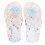 Disney Store Frozen Anna & Elsa Flip Flops Girls Sandals