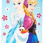 Disney Frozen Celebrate Summer Bath or Beach Cotton Towel. Anna, Elsa Olaf Print. Favorite Princess Characters From Hit Movie Frozen