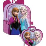 Disney Frozen Girl’s Backpack with Detachable Lunchbox Set (Exclusive Design)