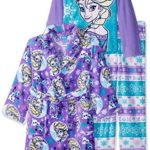 Disney Girls’ Frozen 3-Piece Robe Pajama Set