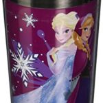 Silver Buffalo DP2787ST Disney Frozen’s Anna and Elsa Stainless Steel Travel Mug, 16-Ounces
