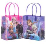 Disney Frozen Elegant and Premium Quality Party Favor Reusable Goodie Small Gift Bags 12 (12 Bags)