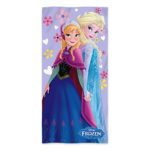 Disney Frozen Elsa and Anna Fiber Reactive Beach Towel 30×60 Inches – Purple by SLHF