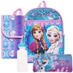 Disney Frozen Backpack Combo Set – Disney Frozen 5 Piece Backpack School Set – Anna & Elsa