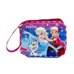 Disney Frozen Movie Snow Queen Elsa and Anna Characters 3-D Molded Front Insulated Lunchbox Lunch Bag Tote for Back to School