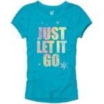 Disney Frozen Elsa Just Let It Go Comfy Princess Disneyland World Tee Funny Women’s Graphic Juniors T-Shirt