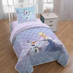 Disney Frozen Twin/Full Quilt & Sham Set – Super Soft Kids Bedding Features Elsa and Olaf – Fade Resistant Microfiber (Official Product)