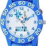 Disney Girls Frozen Analog-Quartz Watch with Nylon Strap, Blue, 16 (Model: WDS000320)
