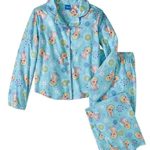 AME Inc Girls Disney Frozen 2 Piece Coat Style Elsa Brushed Polyester Pajamas