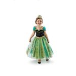 DaHeng Girls Princess Green Anna Fancy Dress Costume