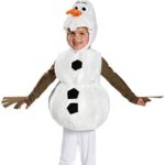 Disguise Baby’s Disney Frozen Olaf Deluxe Toddler Costume,White,Toddler M (3T-4T)