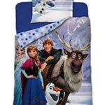 Disney Frozen Kids Reversible Super Soft 100% Microfibre Duvet Cover and Pillow Cover Set,Twin