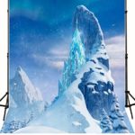 Photography Background Newborn 5×7 Blue Frozen Mountain Snow Ice Castle Backdrop for Kids Birthday Customized Baby Shower Wall Decorations