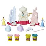 Play-Doh Sparkle Kingdom 3-in-1 Disney Princess Toy Castle with 4 Non-Toxic Colors, 2-Ounce Cans